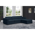 Meridian Furniture Beckham Linen Polyester Modular Sectional 4A - Sofas