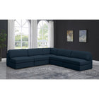 Meridian Furniture Beckham Linen Polyester Modular Sectional 5C - Sofas