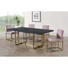 Meridian Furniture Elle Gold Dining Table - Dining Tables