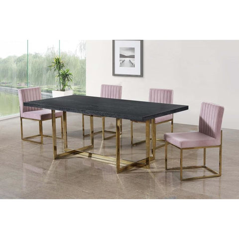 Meridian Furniture Elle Gold Dining Table - Dining Tables