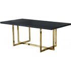 Meridian Furniture Elle Gold Dining Table - Dining Tables