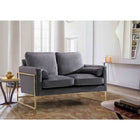 Meridian Furniture Mila Velvet Loveseat - Loveseats