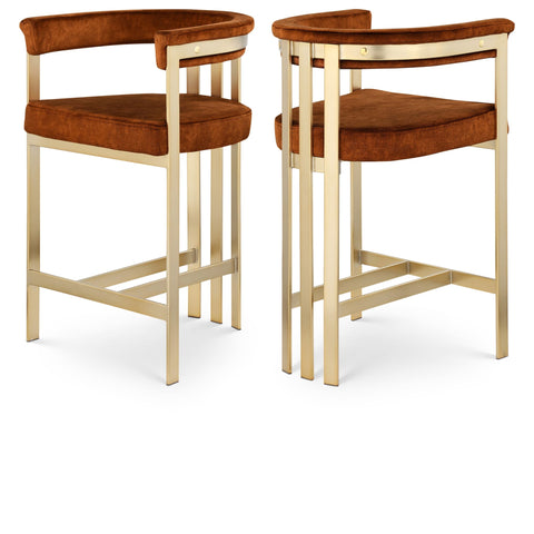 Meridian Furniture Marcello Counter Stool - Cognac - Stools