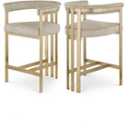 Meridian Furniture Marcello Counter Stool - Stone - Stools