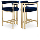 Meridian Furniture Marcello Counter Stool - Navy - Stools