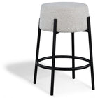 Meridian Furniture Avalon Boucle Fabric Counter Stool - Cream - Stools