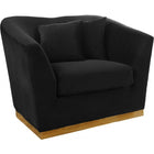 Meridian Furniture Arabella Velvet Chair - Black - Chairs