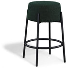 Meridian Furniture Avalon Boucle Fabric Counter Stool - Green - Stools