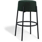 Meridian Furniture Avalon Boucle Fabric Bar Stool - Green - Stools