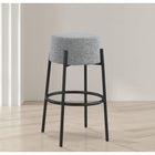 Meridian Furniture Avalon Boucle Fabric Bar Stool - Stools