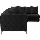 Meridian Furniture Tremblay Velvet Modular Sectional 4A - Sofas