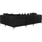 Meridian Furniture Tremblay Velvet Modular Sectional 4A - Sofas