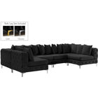 Meridian Furniture Tremblay Velvet Modular Sectional 6B - Sofas