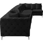 Meridian Furniture Tremblay Velvet Modular Sectional 7B - Sofas
