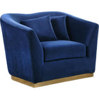 Meridian Furniture Arabella Velvet Chair - Navy - Chairs