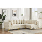 Meridian Furniture Tremblay Velvet Modular Sectional 4A - Sofas