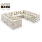 Meridian Furniture Tremblay Velvet Modular Sectional 8A - Cream - Sofas