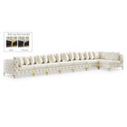 Meridian Furniture Tremblay Velvet Modular Sectional 8B - Cream - Sofas
