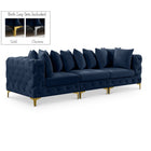 Meridian Furniture Tremblay 108 Velvet Modular Sofa - Navy - Sofas