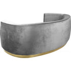 Meridian Furniture Julian Velvet Sofa - Gold Base - Sofas