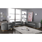 Meridian Furniture Julian Velvet Sofa - Gold Base - Sofas
