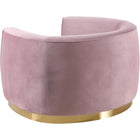 Meridian Furniture Julian Velvet Chair - Gold Base - Chairs
