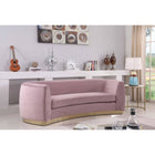 Meridian Furniture Julian Velvet Sofa - Gold Base - Sofas