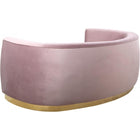 Meridian Furniture Julian Velvet Sofa - Gold Base - Sofas