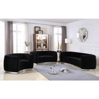 Meridian Furniture Julian Velvet Sofa - Chrome Base - Sofas