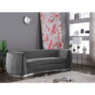 Meridian Furniture Julian Velvet Sofa - Chrome Base - Sofas