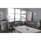 Meridian Furniture Julian Velvet Sofa - Chrome Base - Sofas