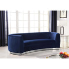 Meridian Furniture Julian Velvet Sofa - Chrome Base - Sofas
