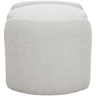 Meridian Furniture Horizon Boucle Fabric Ottoman - Ottomans