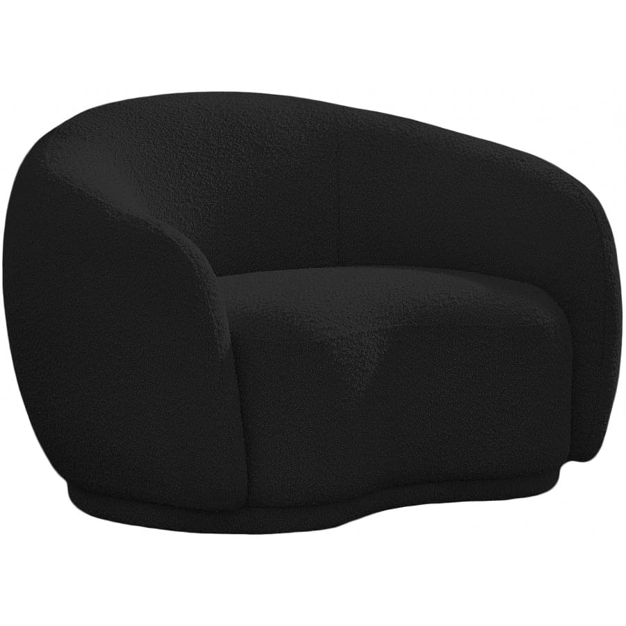 Meridian Furniture Hyde Boucle Fabric Chair - Black - Chairs