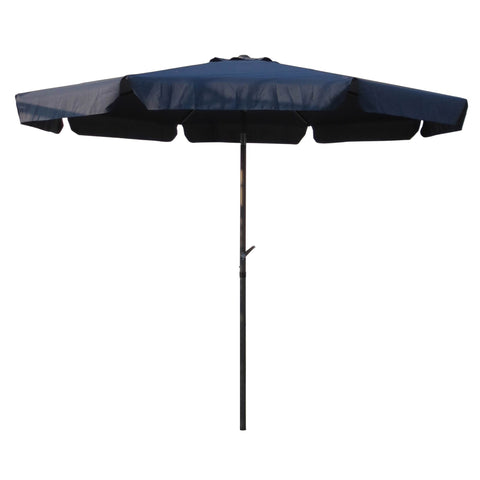 International Caravan Outdoor 8 Foot Aluminum Umbrella - Navy - Outdoor Furniture