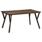 International Caravan Hamburg Contemporary MDF/Metal Dining Table - Dining Tables