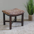 International Caravan Arizona Abaca Rectangular Cushioned Top Stool - Stools