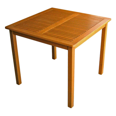 International Caravan Royal Tahiti Outdoor Wood 32 Square Table - Outdoor Furniture