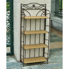 International Caravan Valencia 4-Tier 24 Wide Plant Stand - Honey - Outdoor Furniture