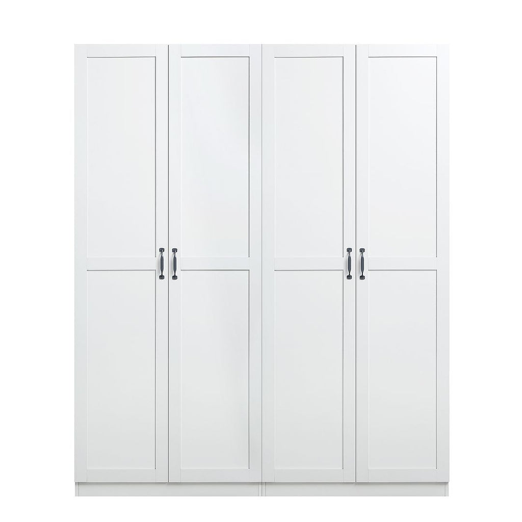 Manhattan Comfort Hopkins Storage Closet 4.0 in White - Set of 2-Modern Room Deco