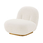 Manhattan Comfort Modern Edina Boucle Accent Chair in White - Set of 2