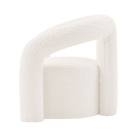 Manhattan Comfort Modern Darian Boucle Accent Chair in Cream - Set of 2-Modern Room Deco