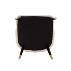 Manhattan Comfort Modern Eda Velvet Dining Chair in Midnight Cream- Set of 2
