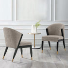 Manhattan Comfort Modern Ola Boucle Dining Chair in Stone- Set of 2