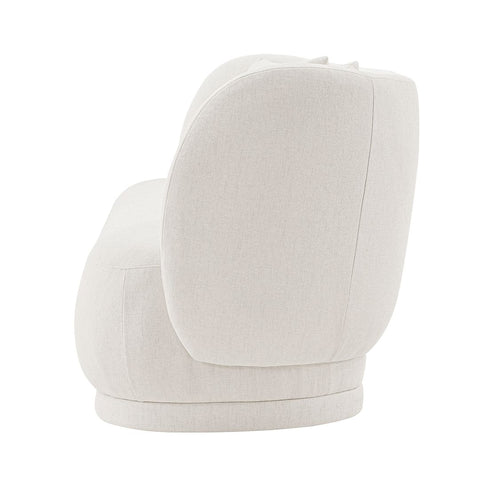 Manhattan Comfort Contemporary Siri Sofa and Accent Chair Set with Pillows in Cream-Modern Room Deco