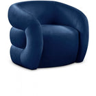 Meridian Furniture Roxbury Velvet Accent Chair - Navy - Chairs