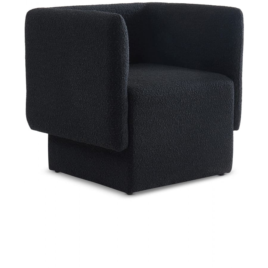 Meridian Furniture Vera Boucle Fabric Accent Chair - Black - Chairs