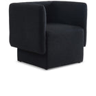 Meridian Furniture Vera Boucle Fabric Accent Chair - Black - Chairs
