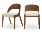 Meridian Furniture Woodson Linen Dining Chair - Beige - Dining Chairs