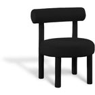 Meridian Furniture Parlor Boucle Fabric Accent Chair - Black - Chairs
